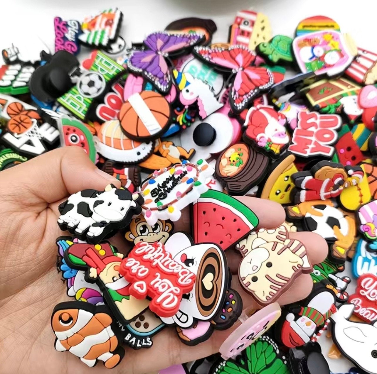 Rubber Pvc Shoe Charms Wholesale Cartoon Decorative Buckle Designer Croc  Charms For Slide Slippers - Buy Designer Charms For Crocs