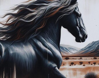 Wild Black Horse Stallion Cute Sunset T Shirt Horse Lover Wild Black Horse Stallion Cute Sunset T Shirt Horse Lover