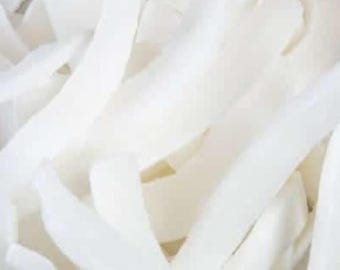 Lightly Sweetened Coconut Strips Tropical Snack, vegan gluten free
