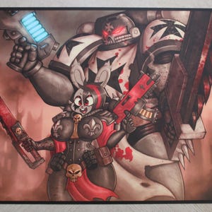 Jeana & Black templar Print