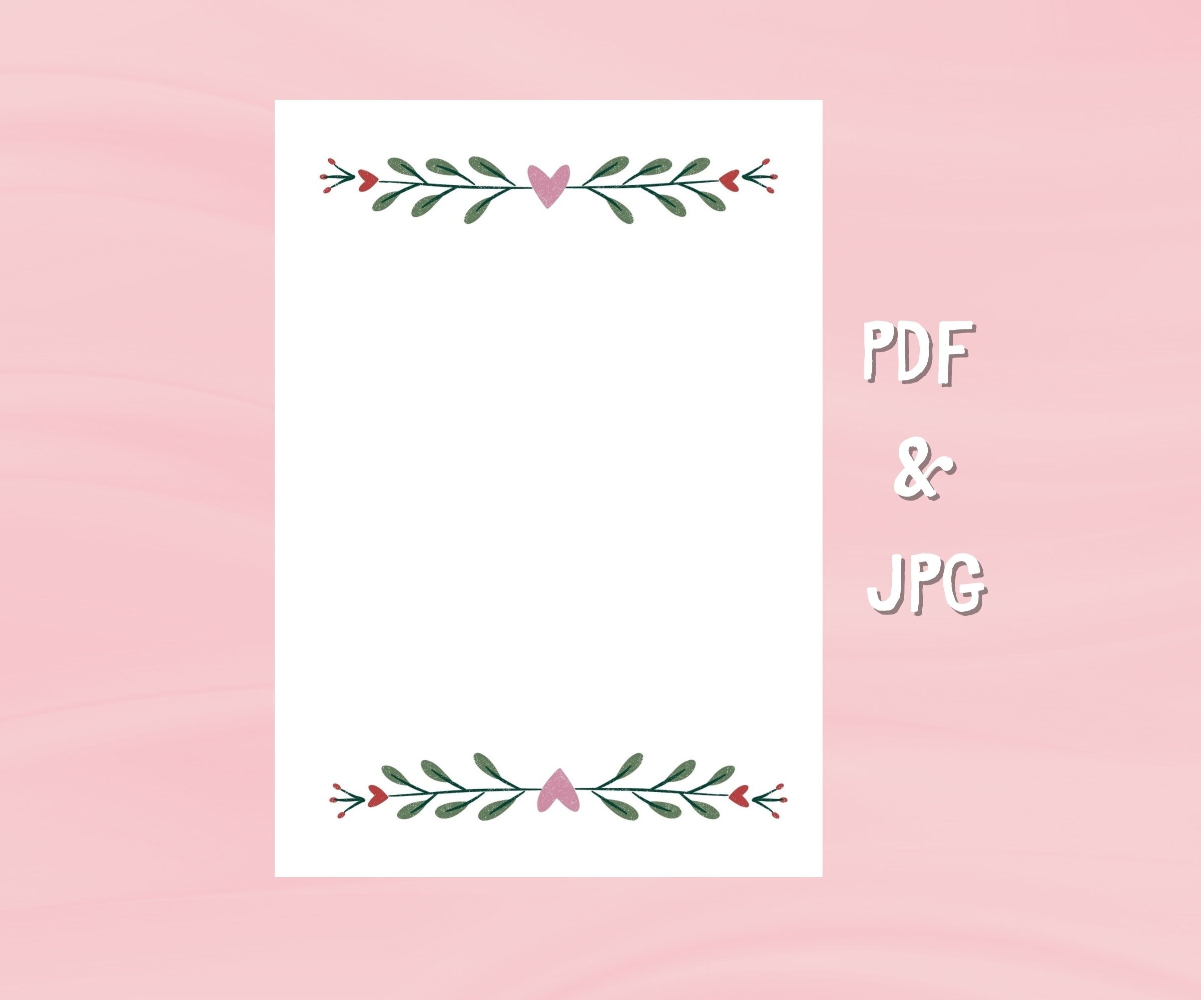 Writing Paper Small PRINTABLE Stationery, Printable Writing Paper, Minimalist Writing Paper ...