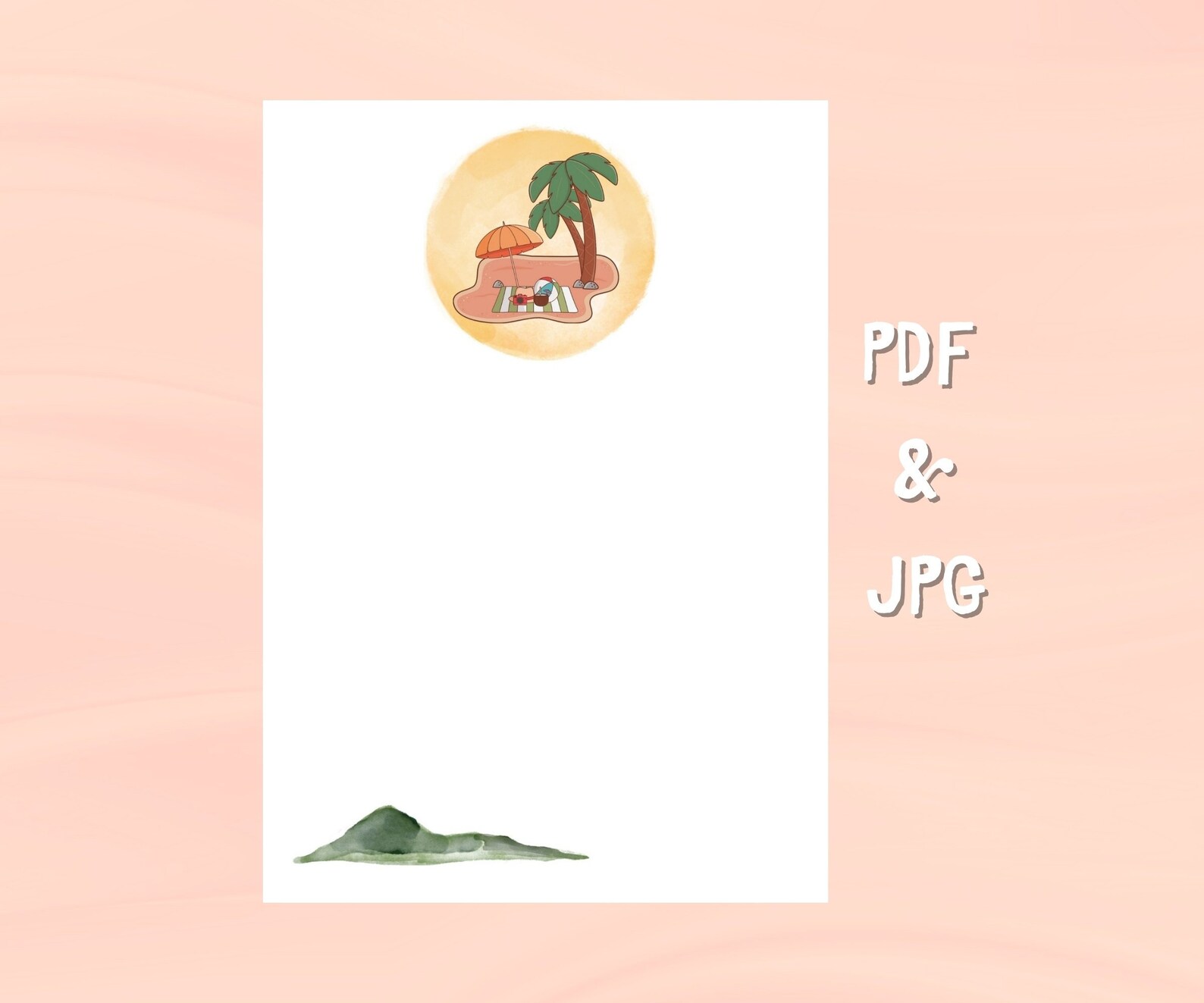 PRINTABLE Stationery, Printable Writing Paper, Minimalist Writing Paper ...