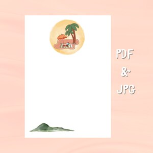 PRINTABLE Stationery, Printable Writing Paper, Minimalist Writing Paper ...