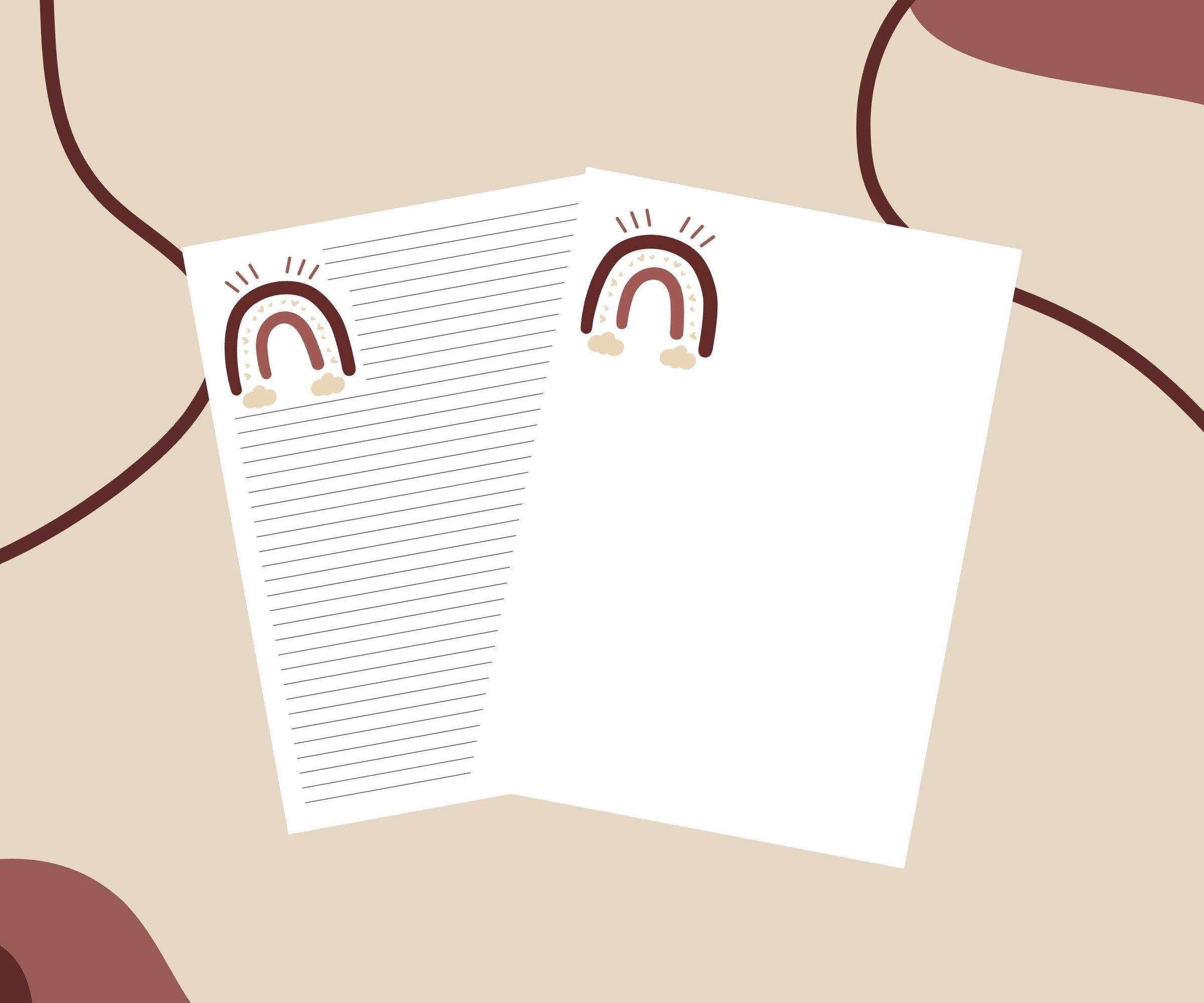 Ice Cream Scoops And Sprinkles Stationery Paper - 80