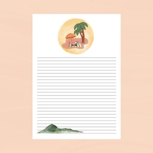 PRINTABLE Stationery, Printable Writing Paper, Minimalist Writing Paper ...