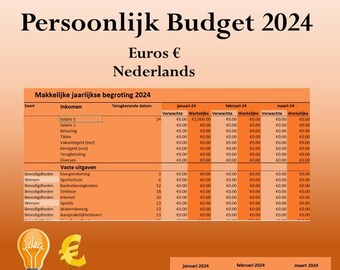 Persoonlijk budget - euros - Nederlands