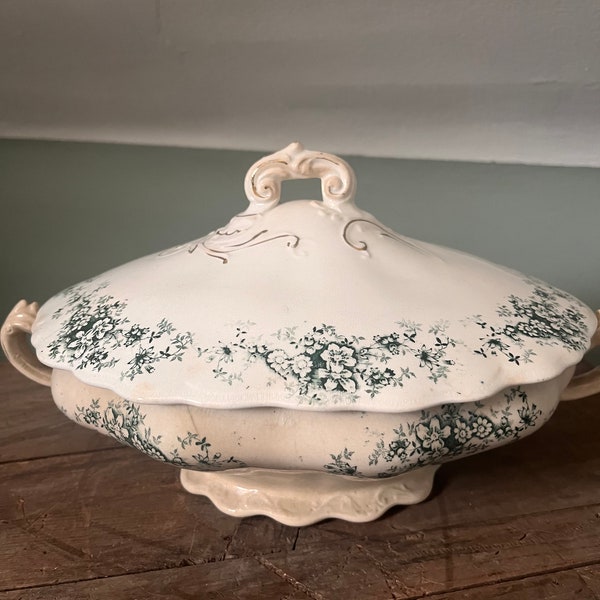 Semi-Vitreous Buffalo Pottery Tureen