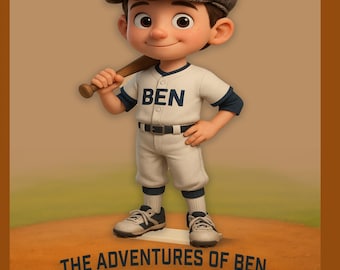Libro de cuentos personalizado de Ben y camiseta a juego - Cosas favoritas - Personalizado para niños