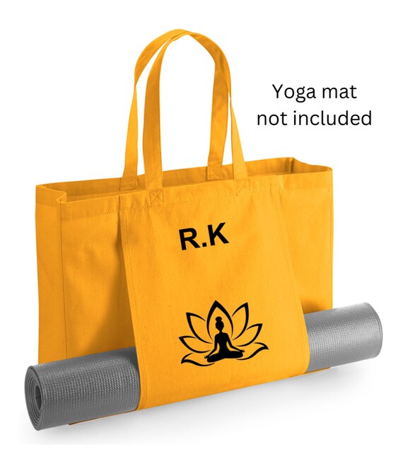 Personalised Organic Yoga Tote Bag