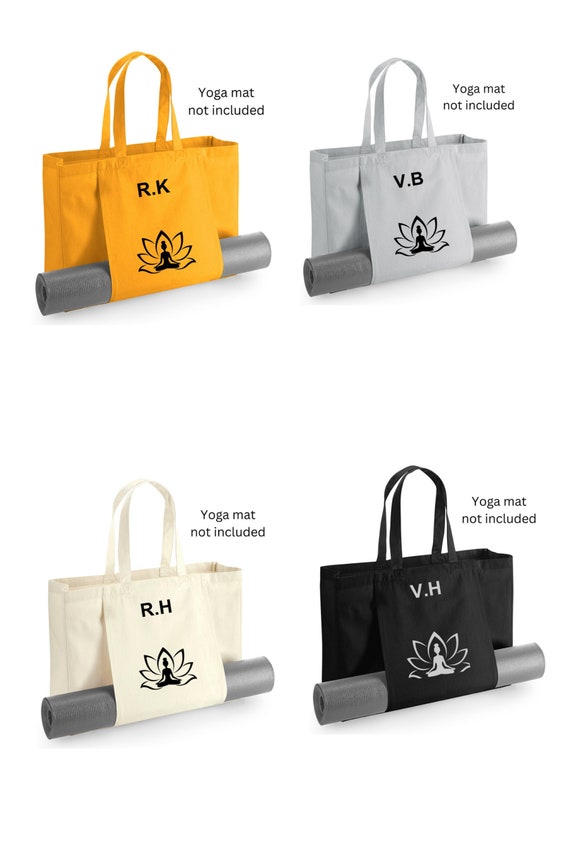 Personalised Organic Yoga Tote Bag