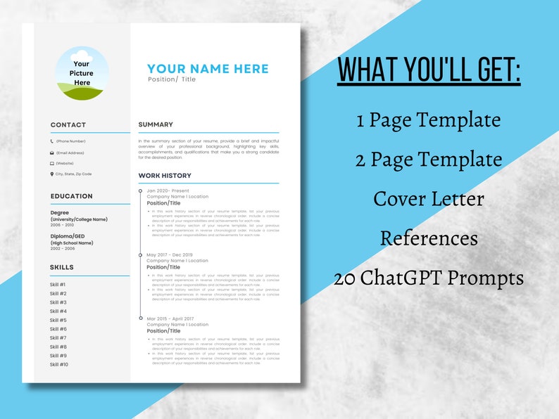 Work From Home Job Resume Customizable - Il 794xN.5019487785 Asgu 