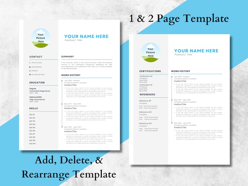 Work From Home Job Resume Customizable - Il 794xN.4971234878 17uw 