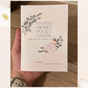 MORA 'pocket' Proficiency (study aid tracker) STUDENT MIDWIFE notepad - A6  book - New and improved