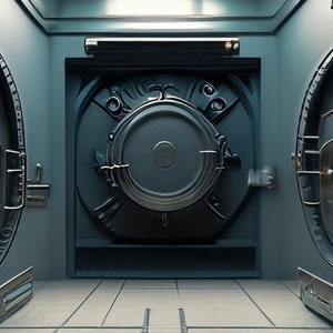 Bank Vault - Instant Download High-Quality Teams or Zoom Virtual Background for Remote and Work From Home Professionals