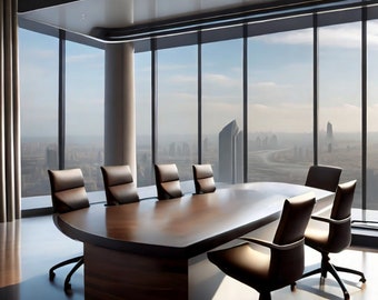 Corporate Conference Room - Instant Download High-Quality Teams or Zoom Virtual Background for Remote and Work From Home Professionals