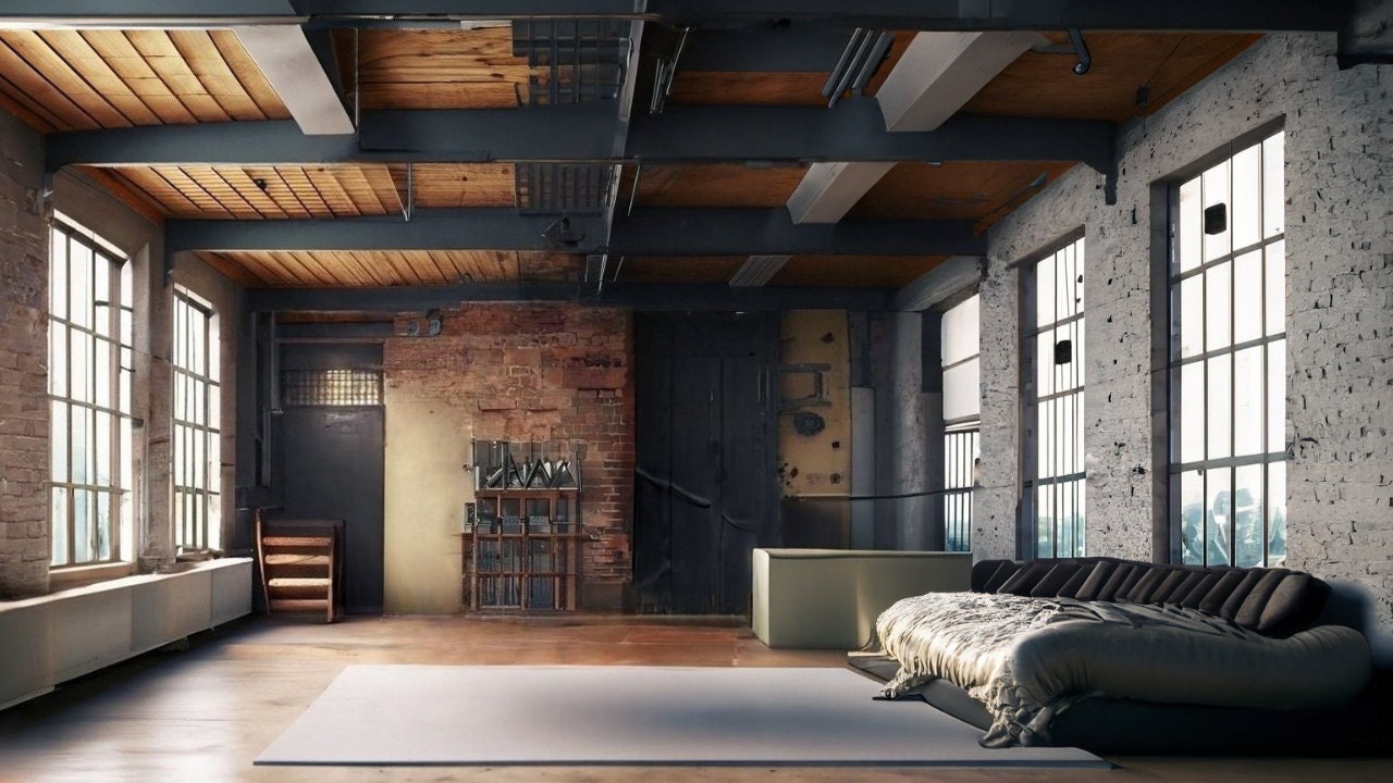 Modern Loft - Instant Download High-Quality Teams or Zoom Virtual Background for Remote and Work From Home Professionals