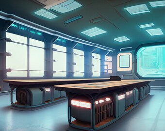 Futuristic Conference Room - Instant Download High-Quality Teams or Zoom Virtual Background for Remote and Work From Home Professionals