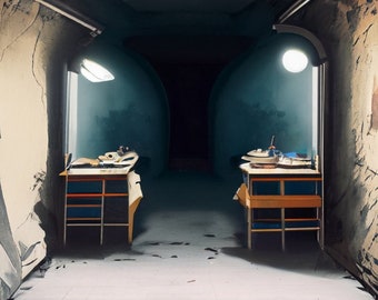 Underground Bunker - Instant Download High-Quality Teams or Zoom Virtual Background for Remote and Work From Home Professionals