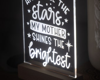 Mother's Day Acrylic LED Light Up Sign