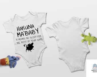 Lion King Date of birth Babygrow, Baby shower Baby Vest, Baby Grow Baby Announcement