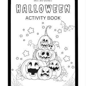 Halloween Coloring Pages Printable Halloween Coloring and Activity Book For Kids Halloween Fun Pack Coloring and Activities Instant Download