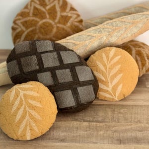 Large Felt bread/Felt Artisan Breads/ French felt bread/ felt sourdough/ felt rye bread/ Felt  Baguette