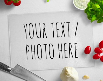 Tabla de cortar de vidrio templado personalizada