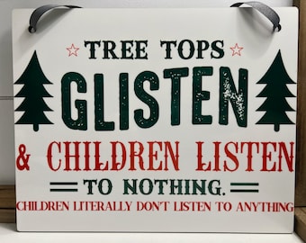 Decoración personalizada de la pared del cartel colgante de Navidad