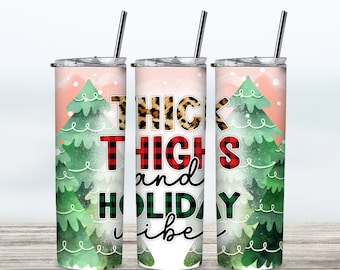 Vaso de muslos gruesos y vibraciones navideñas