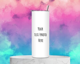 Crea tu propio vaso personalizado / Vaso delgado de 20 oz / Brillo / Brillo en la oscuridad / Tapa abatible / Lata de vidrio / Niños / Altavoz Bluetooth