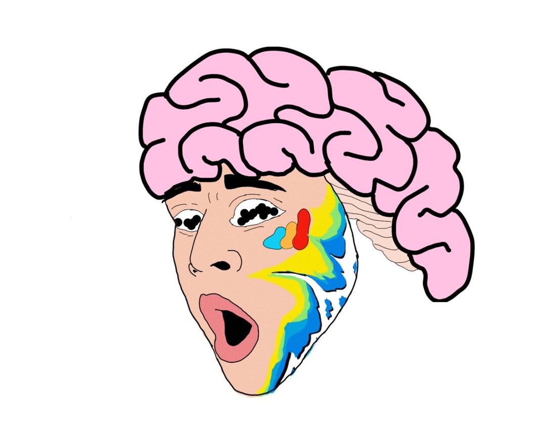 BRAIN STICKER - Etsy