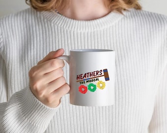 Heathers die musikalische 11 Unze weiße Tasse | Spieluhr Geschenk | Theater Merchandise |