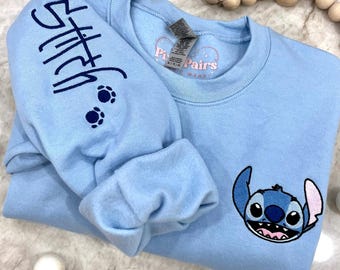 Intergalactic Experiment Autograph Embroidered Sweater, Stitch Inspired, Lilo and Stitch Inspired, Unisex Sweater