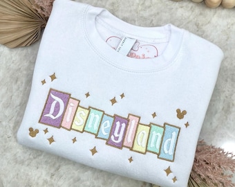 Main Street Classic Rundhalsausschnitt, Stickerei, Baby / Kleinkind, Disneyland Vintage inspiriert, Dinseylandia inspiriert, Disney World inspiriert