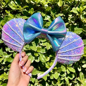 The Little Mermaid Inspired Ears, Part of Your World, Mermaid, Mermaid Mouse Ears, Theme Park, Theme Park Ears, Mouse Ears, Magical Ears