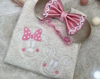 Lebkuchen Kleinkind Pullover, Mama und ich, Weihnachten, Mickey Lebkuchen inspiriert, Minnie Lebkuchen inspiriert, Urlaub