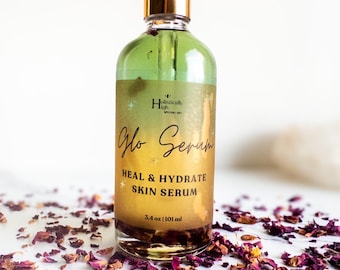 Suero orgánico para rostro y cuerpo: incienso, milenrama y aceite de ricino
