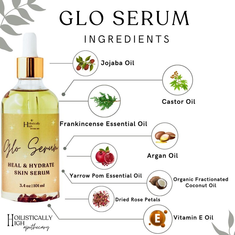 Organic Face & Body Skin Serum: Frankincense, Yarrow Pom, Castor Oil image 4
