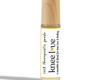 膝サポーターエッセンシャルオイルブレンド：オーガニックアロマセラピーローラー（10ml）
