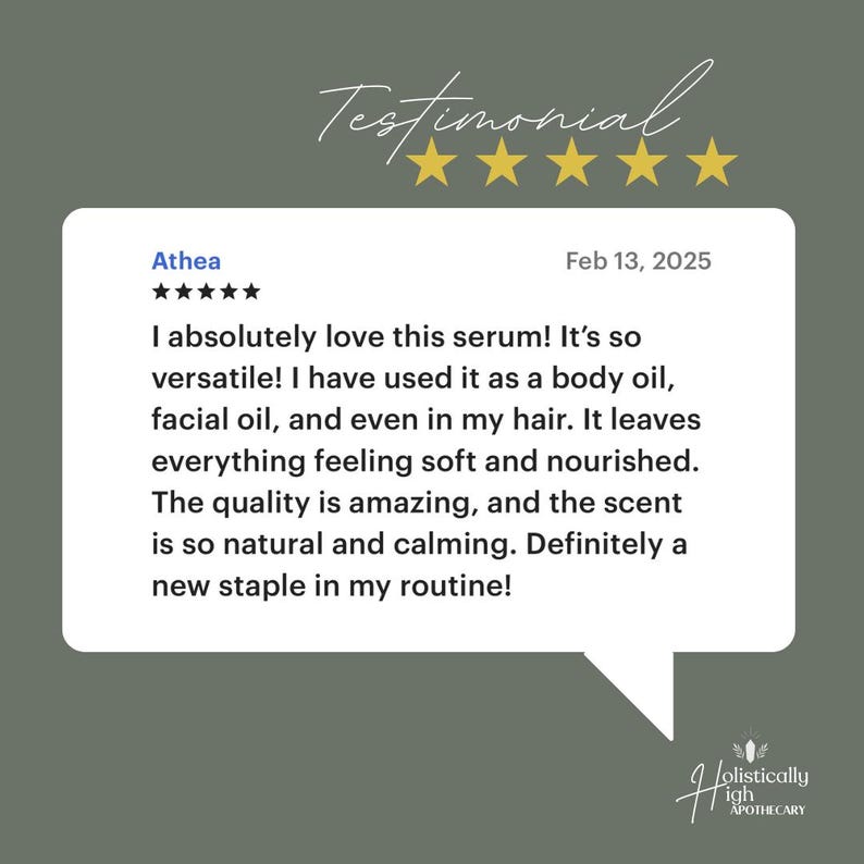 Organic Face & Body Skin Serum: Frankincense, Yarrow Pom, Castor Oil image 8