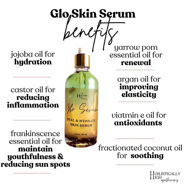 Organic Face & Body Skin Serum: Frankincense, Yarrow Pom, Castor Oil image 3