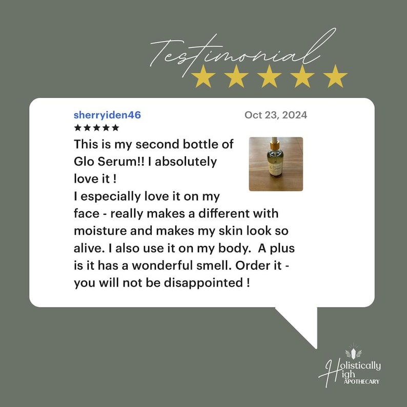 Organic Face & Body Skin Serum: Frankincense, Yarrow Pom, Castor Oil image 7