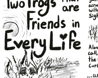 Two Frogs that are Friends in Every Life - Zine by ASHR