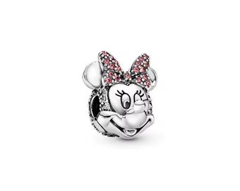 Charm de Minnie Mouse Disney, estilo Pandora