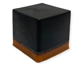 Black & Gold Soap Cube, an Artisan Designed Soap