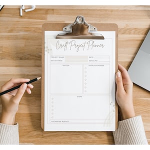 Craft Planner Printable, Organize Your DIY Crafts, Craft Project ...