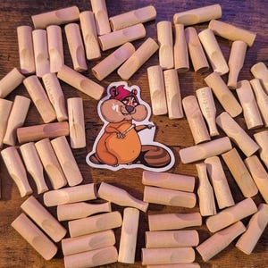 YoTips- Wooden Filter Tips/ Universal Fit Mouthpiece for 4mm-9mm - 4 tubes - 4 Per Tube - Free Organic Hemp Papers!
