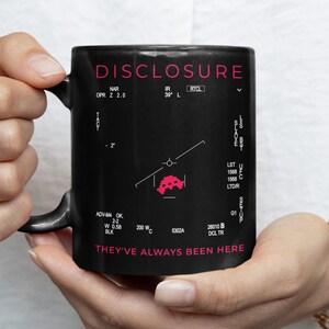 Mug for UFO lovers Mug for UAP geeks present for alien enthusiasts gift for him gift for her spaceship mug for alien lovers present for you