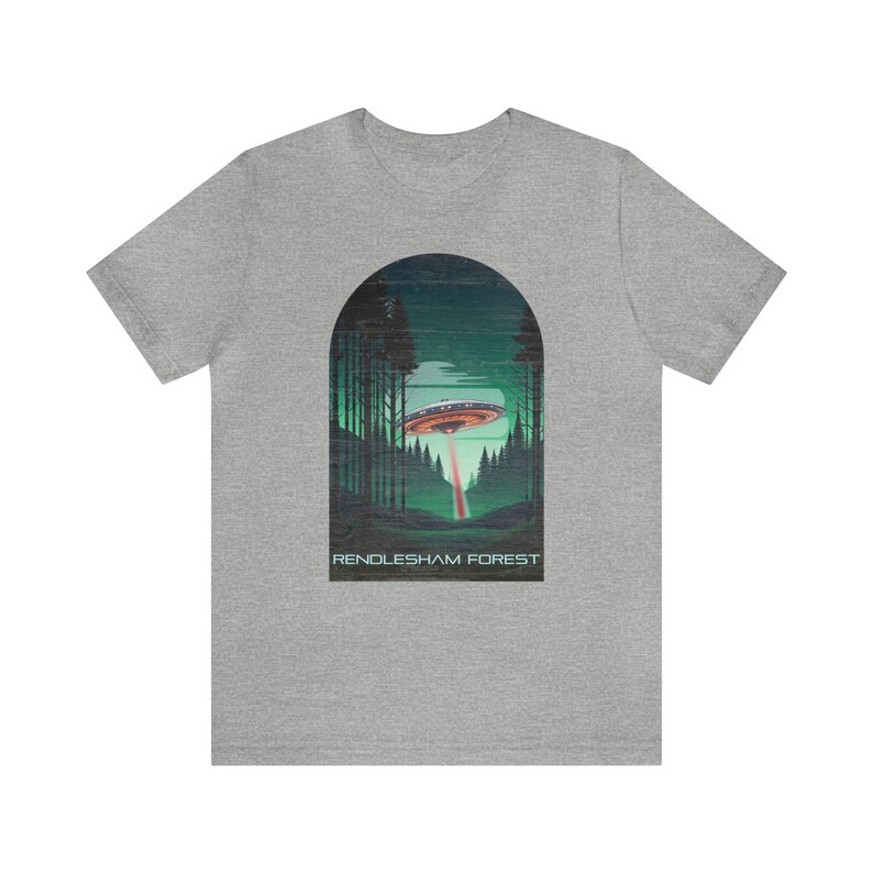 Rendlesham Forest UFO T shirt, Britain's Roswell, Sci-Fi Lover Present, X-Files Inspired, Science Geek gift, We are not alone, Area 51 image 1