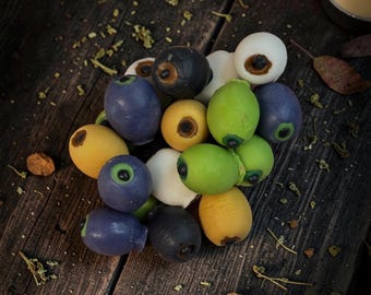 Monster Eyeballs Wax Embeds, Halloween, Creepy, candle Decor, Fall